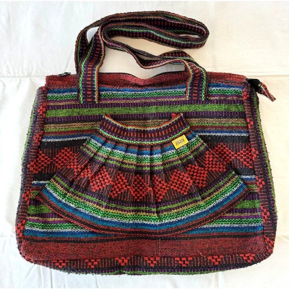 Pinzon Bags Vintage 97s Pinzon Mexican Textile Handbag Bag